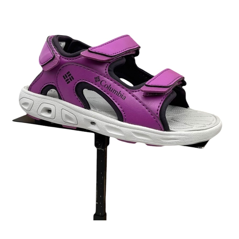 Columbia Techsun Little Girls Adjustable Sport Sandal Size 11 Purple Open Toe